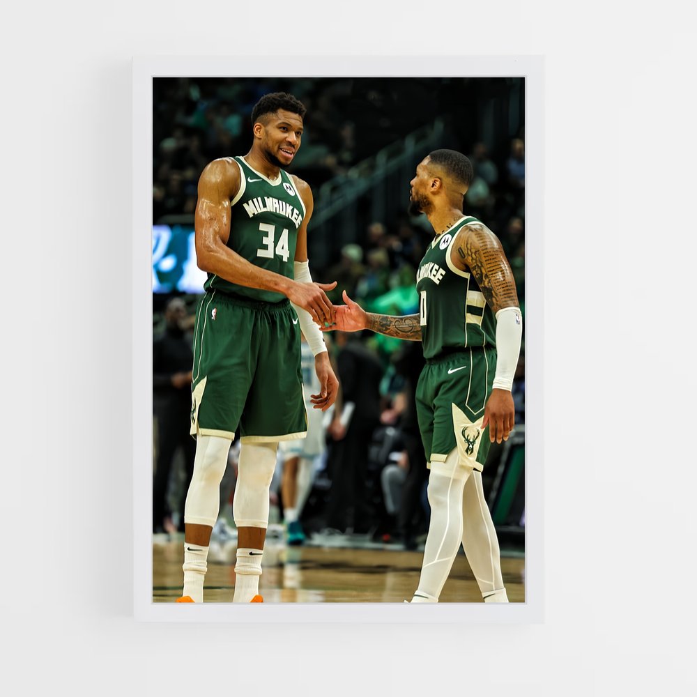 Poster Milwaukee de bucks – affiche Basketball (vue 3)